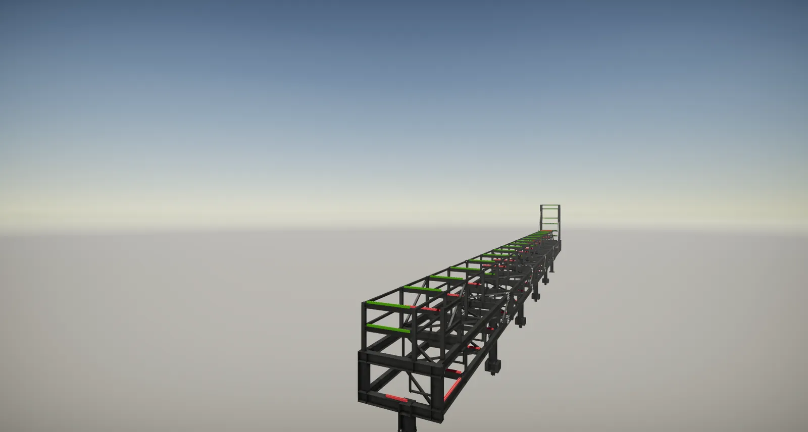Piperack Horizontal — Detalle de vigas y perfiles
